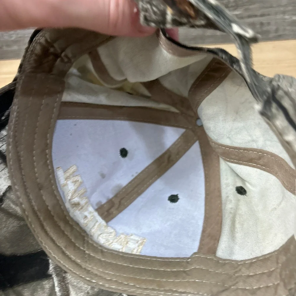 Fastenal Hat Cap Strap Back‎ Brown Camo Camouflage Outdoors